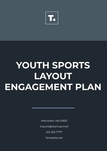 Free Youth Sports Layout Engagement Plan Template to Edit Online