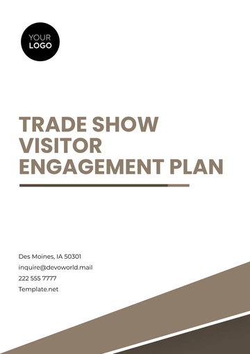 Free Trade Show Visitor Engagement Plan Template to Edit Online