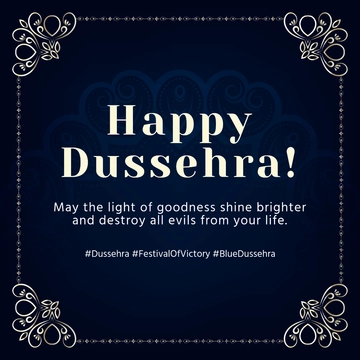 Free Blue Dussehra Instagram Post Template to Edit Online Free Blue Dussehra Instagram Post Template to Edit Online