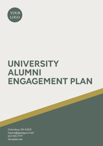 Free University Alumni Engagement Plan Template to Edit Online