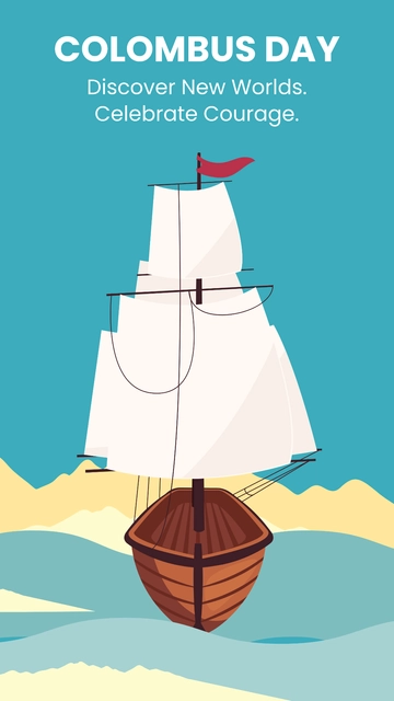 Free Columbus Day Wallpaper Template to Edit Online