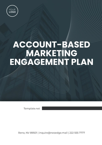 Free Account-Based Marketing Engagement Plan Template to Edit Online