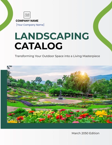 Free Landscaping Catalog Template to Edit Online