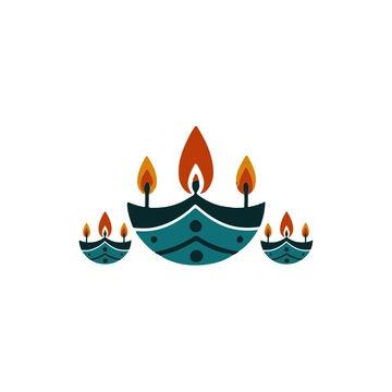 Free Simple Diwali Clipart to Edit Online