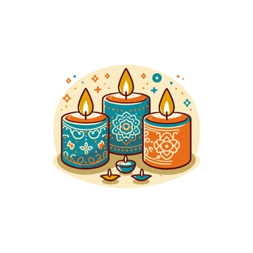 Free Colorful Diwali Clipart to Edit Online