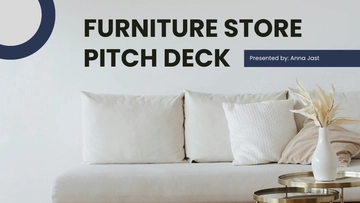 Free Furniture Store Pitch Deck Template to Edit Online