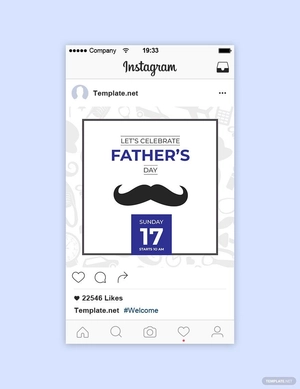 Father's Day Instagram Post Template