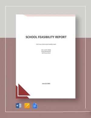 School Feasibility Report Template School Feasibility Report Template