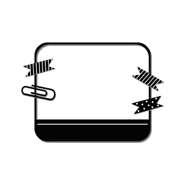 Free Black and White Frame Clipart to Edit Online