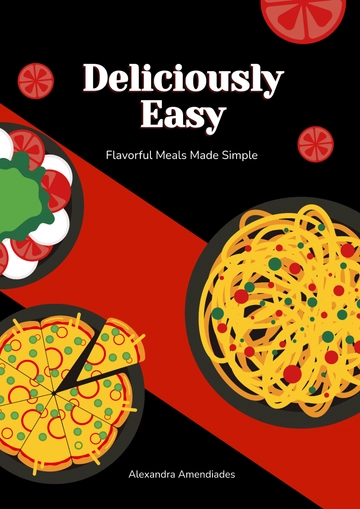 Free Cookbook Front Cover Template to Edit Online