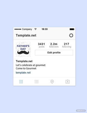 Father's Day Instagram Profile Photo Template