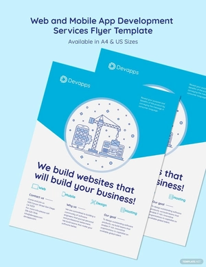 Web and Mobile App Development Services Flyer Template