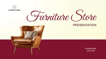 Free Furniture Store Presentation Template to Edit Online