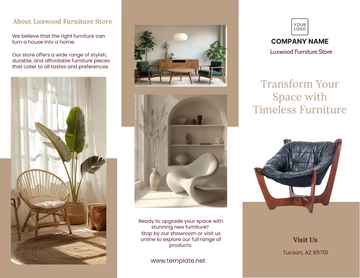 Free Furniture Store Brochure Template to Edit Online
