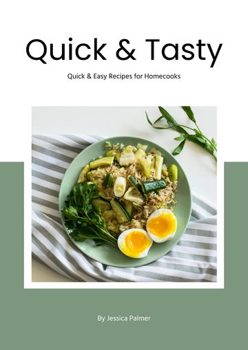 Free Creative Digital Cookbook Template to Edit Online