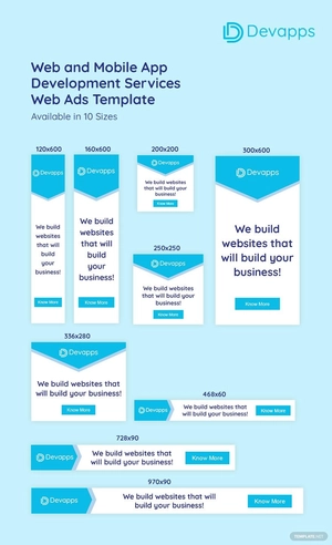 Web and Mobile App Development Services Web Ads Template
