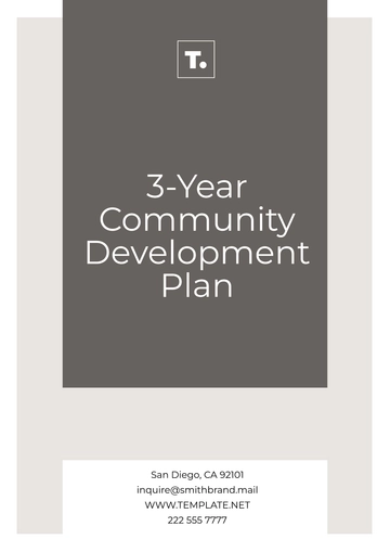 Free 3-Year Community Development Plan Template to Edit Online Free 3-Year Community Development Plan Template to Edit Online
