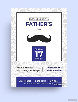 Father's Day Poster Template