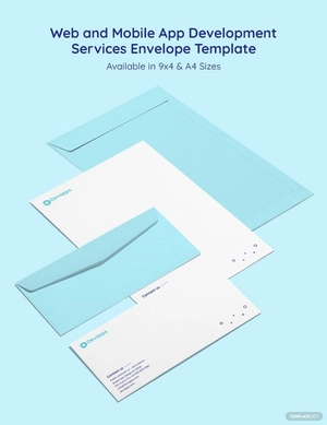 Web and Mobile App Development Services Envelope Template Web and Mobile App Development Services Envelope Template