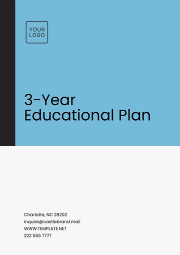 Free 3-Year Educational Plan Template to Edit Online
