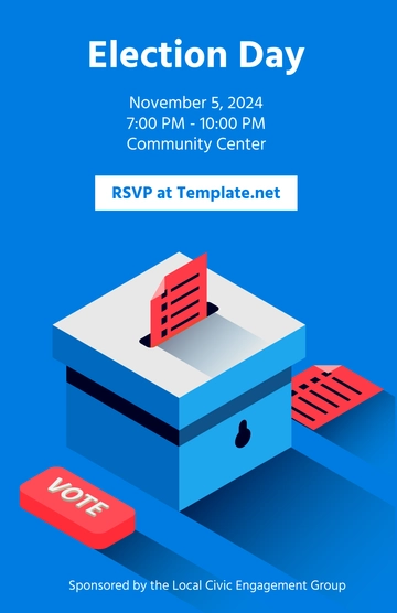 Free Election Day Event Template to Edit Online