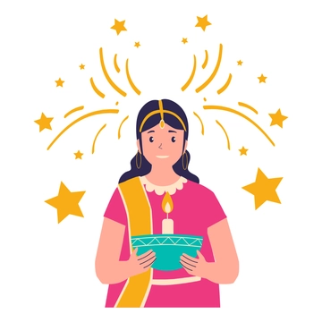 Free Diwali Celebration Clipart to Edit Online