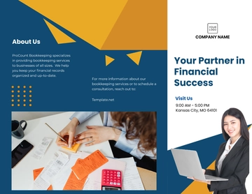 Free Bookkeeping Brochure Template to Edit Online