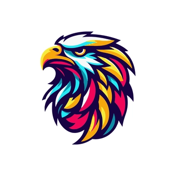 Free Colorful Eagle Clipart to Edit Online
