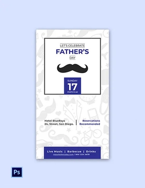 Father's Day Snapchat Geofilter Template
