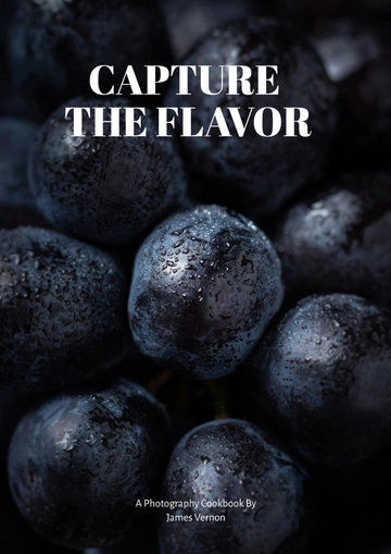 Free Food Photography Cookbook Template to Edit Online