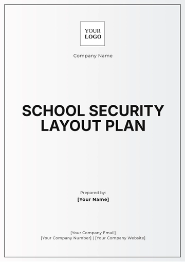 Free School Security Layout Plan Template to Edit Online