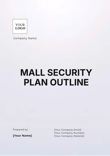 Free Mall Security Plan Outline Template to Edit Online