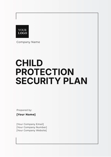 Free Child Protection Security Plan Template to Edit Online