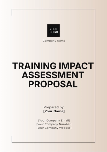 Free Training Impact Assessment Proposal Template to Edit Online