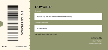 Free Payment Voucher Template to Edit Online