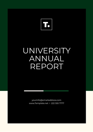 Free University Annual Report Template to Edit Online