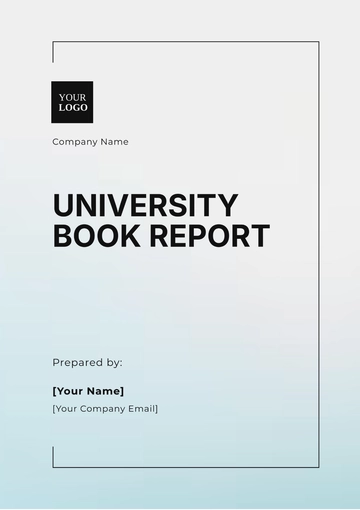 Free Aesthetic University Book Report Template to Edit Online