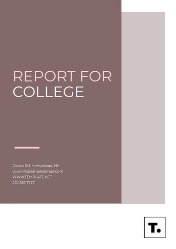 Free Report Template Layout for College to Edit Online