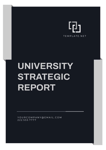 Free University Strategic Report Template to Edit Online