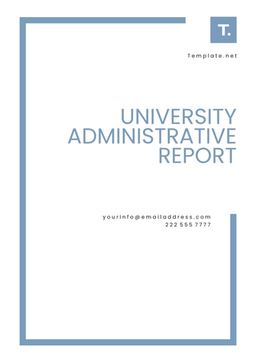 Free University Administrative Report Template to Edit Online