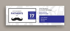 Father's Day Twitter Header Cover Template