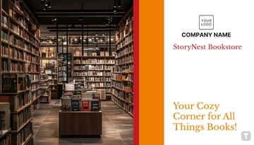 Free Bookstore Card Template to Edit Online
