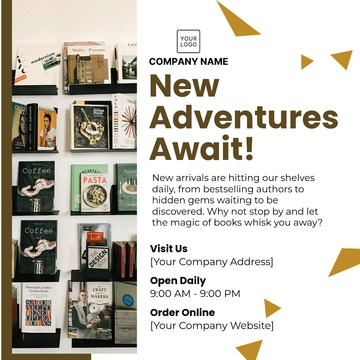 Free Bookstore Social Media Post Template to Edit Online