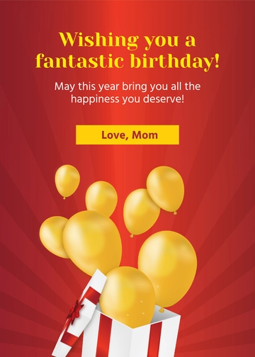 Free Birthday Message Template to Edit Online