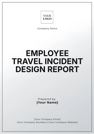 Free Employee Travel Incident Design Report Template to Edit Online