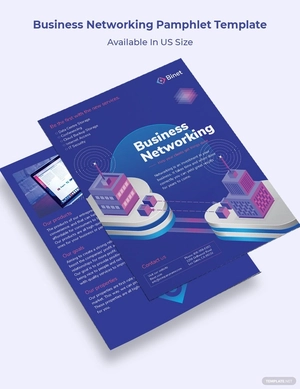 Business Networking Pamphlet Template