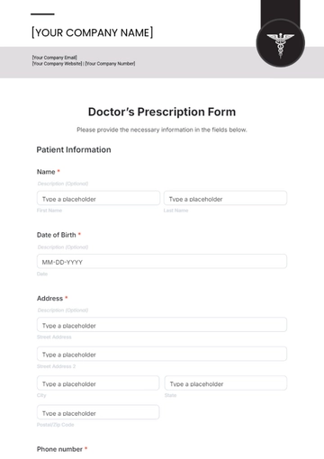 Free Doctor???s Prescription Form Template to Edit Online Free Doctor???s Prescription Form Template to Edit Online