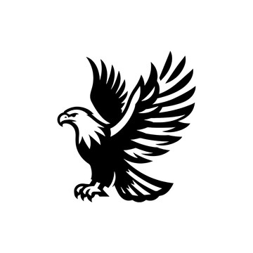 Free Black and White Eagle Clipart to Edit Online