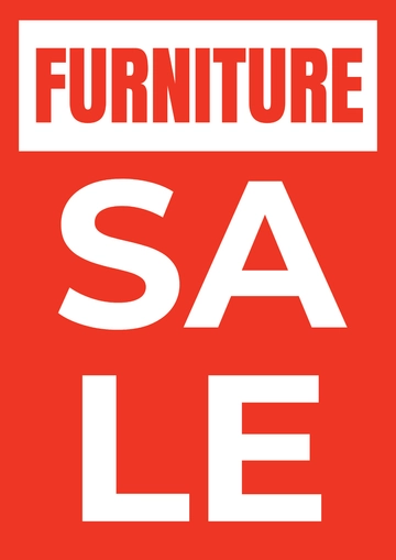 Free Furniture Store Signage Template to Edit Online