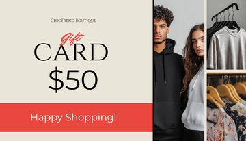 Free Gift Card Template to Edit Online